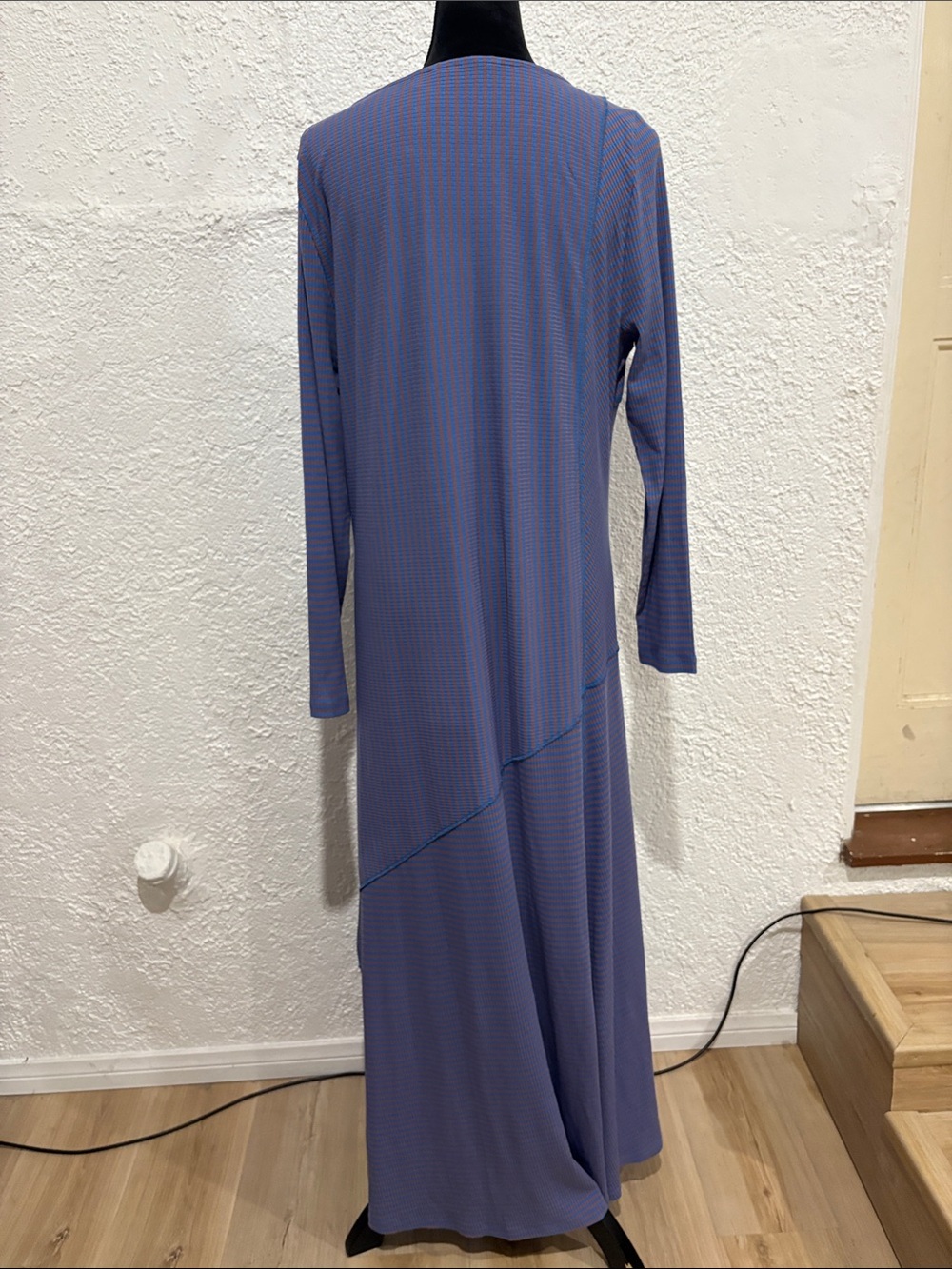 Soft Surroundings Asymmetrical Striped Midi Dress Size XL Riley Dress - Picture 9 of 10